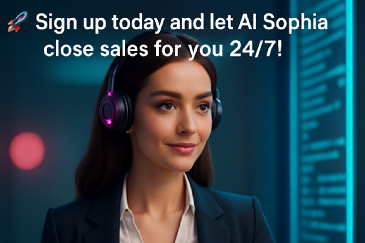 AI Sophia - Your 24/7 AI Sales Assistant